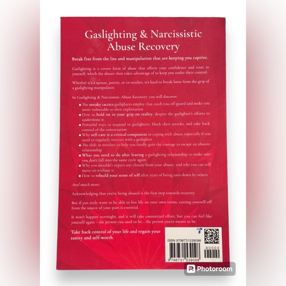Gaslighting & Narcissistic Abuse Recovery Book - EUC - Picture 2 of 2